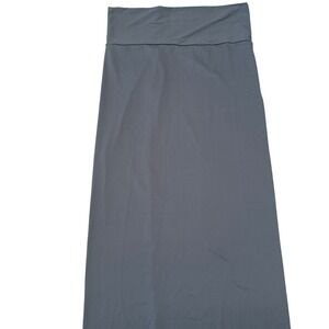 SKIMS Swim Skirt  Long Slip Dress with Slit Gunmetal 3X